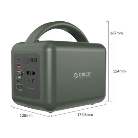 Power bank station orico 39000mah portable Usb-A Qc 3.0 Type-c pd Dc Ac led light 150w pb120-1a4u powerbank