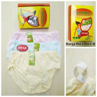 Celana Dalam Katun Wanita Hamil H 514 / CD H514 Merek Agree Dari MAMABEL (Berkancing) Dus Kuning