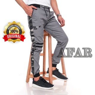  celana  jogger  pria  list army panjang Shopee  Indonesia