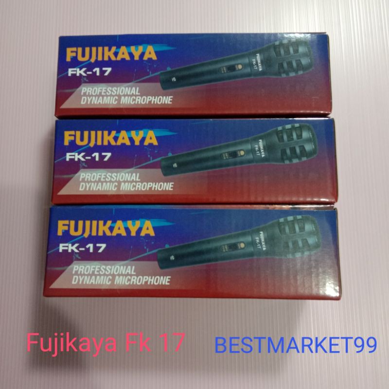 Microphone Fujikaya Fk 17.Mic Karaoke Original Promo Murah Kwalitas Bagus