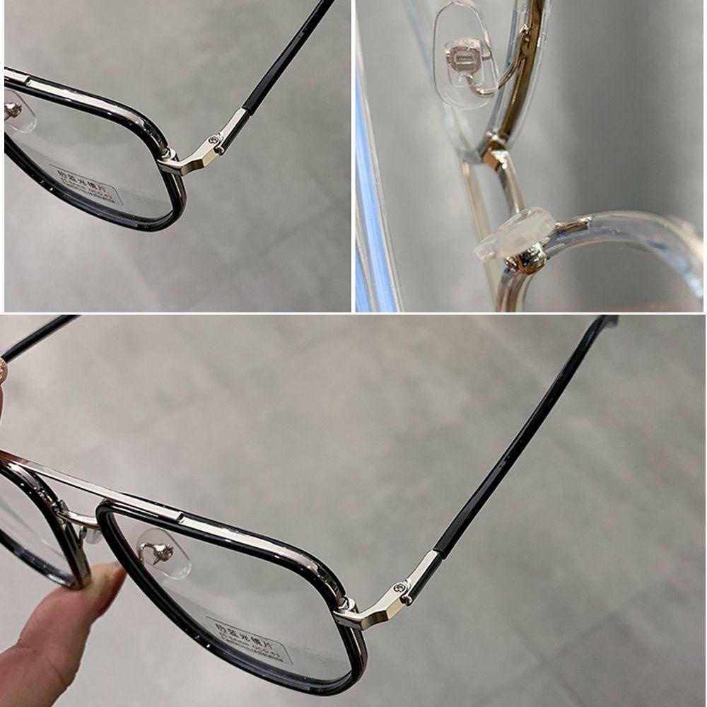 Kacamata Populer Kacamata Kelas Komputer Unisex Double frame Polygon Retro Kacamata Baca