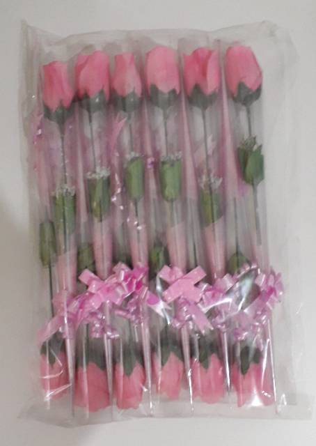 Setangkai Mawar artificial pink, bunga cinta kasih, bunga valentine