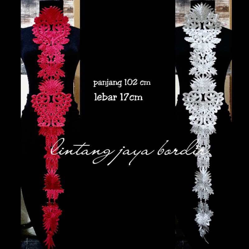 renda bordir aplikasi kebaya gaun dan kebaya