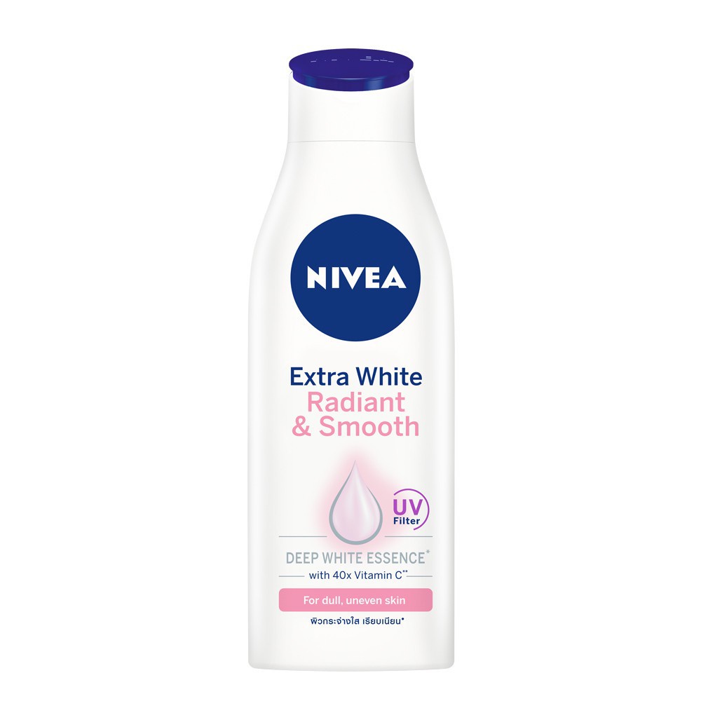 NIVEA Extra White Body Lotion 200ml RADIANT &amp; SMOOTH - amaze_kosmetik