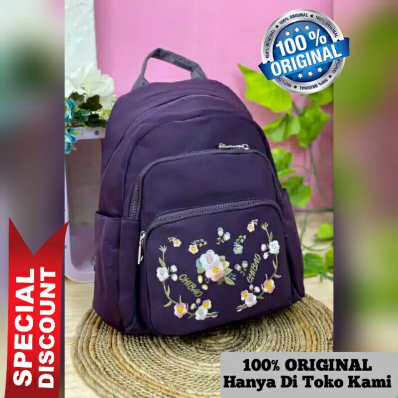 Original Tas Ransel CHIBAO BUNGA Import High QUALITY Anti Air SUPER Elegan Design TERBARU