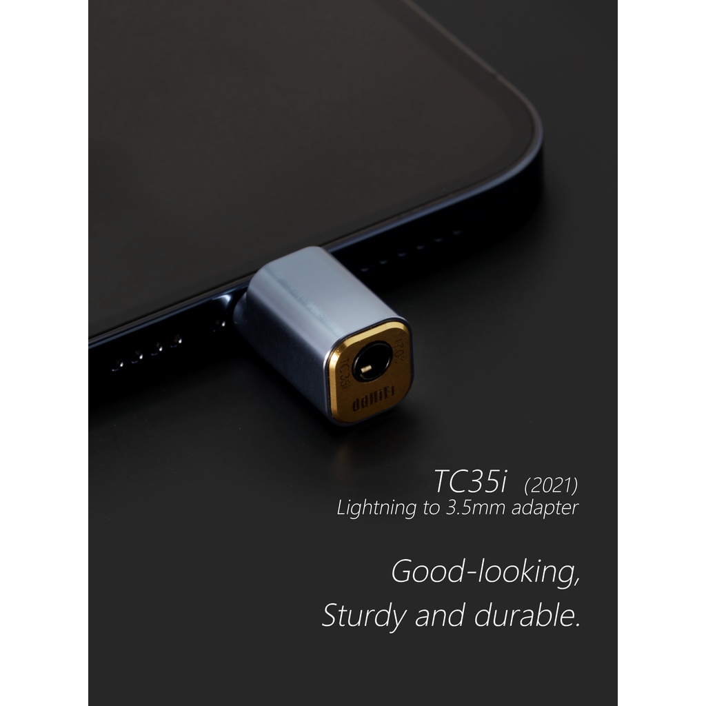 DD ddHiFi All-New Aluminum Alloy TC35i (2021) Light-ning to 3.5mm Headphone Adapter for iOS xiaomi / iPad / iPod Touch