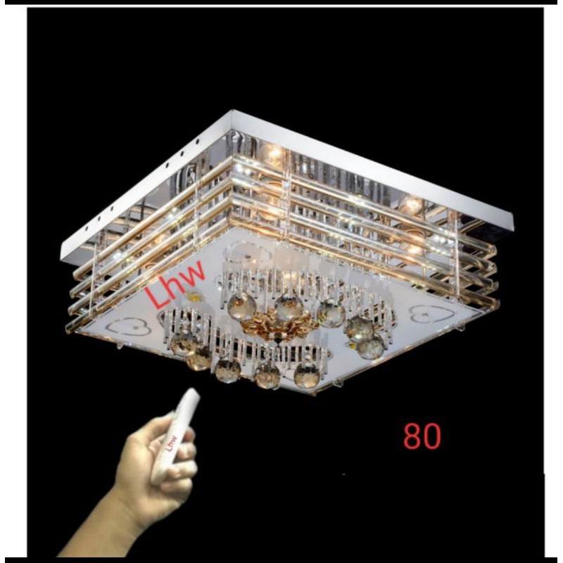 lampu hias plafon LED remote ceiling lamp dekorasi ruang tamu dan kamar