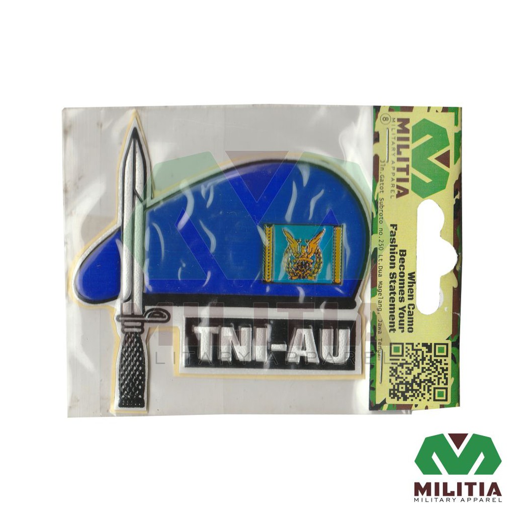 

Stiker timbul Baret biru TNI - Angkatan Udara