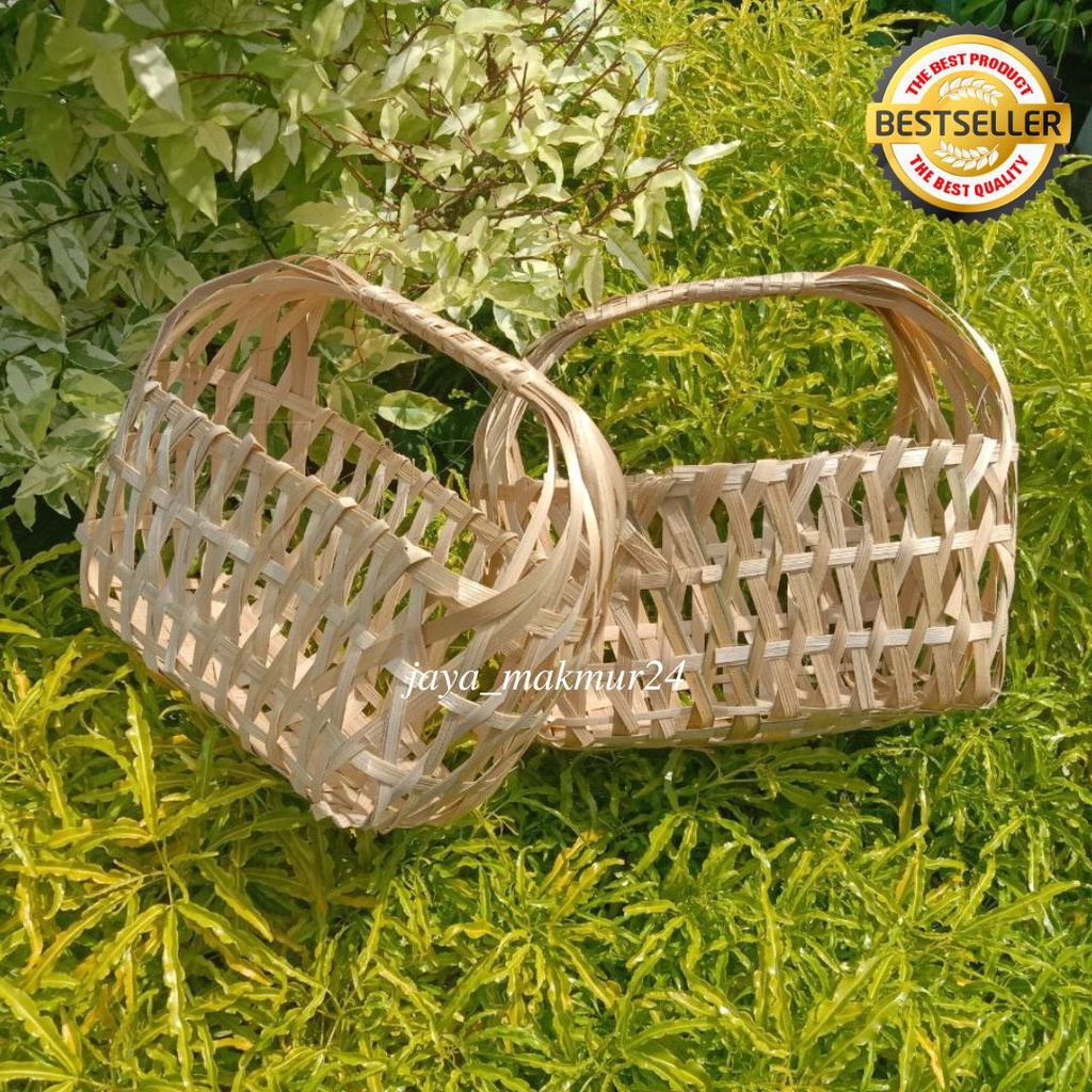 Hantaran Keranjang Buah - Keranjang Bambu - Keranjang parcel - Tas Keranjang Anyaman Bambu