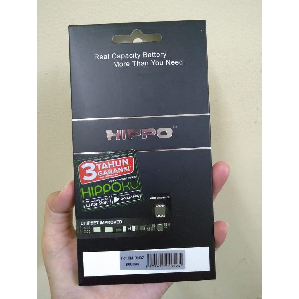 Hippo Baterai Double Power Original Xiaomi BN 37 Redmi 6  - 6A Batre Hippo BN37 Garansi Resmi