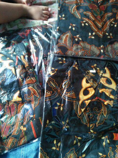 Batik Couple Keluarga - Sania Ruffle Batik Couple Orid Ndoro Jowi Dnt Garansi Termurah Batik Solehah