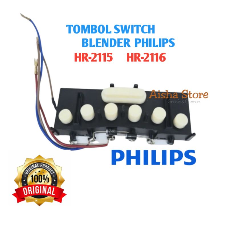 TOMBOL SWITCH BLENDER PHILIPS ORIGINAL SAKLAR BLENDER PHILIPS HR 2115 HR 2116 HR 2061