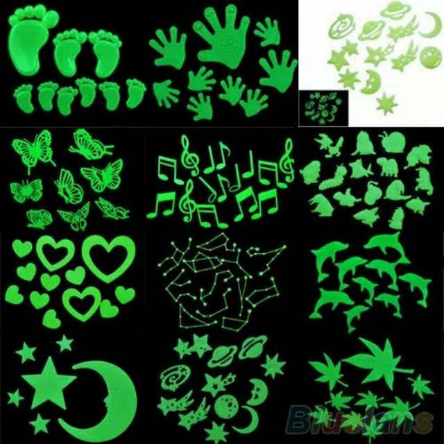 Sticker glow in the dark