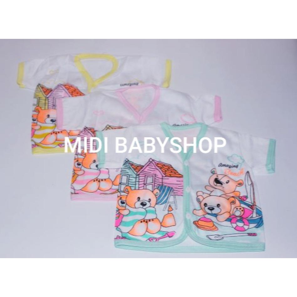 Terlaris 1 Lusin Baju Bayi lengan pendek Suci Baby Perempuan Lakilaki OJP045
