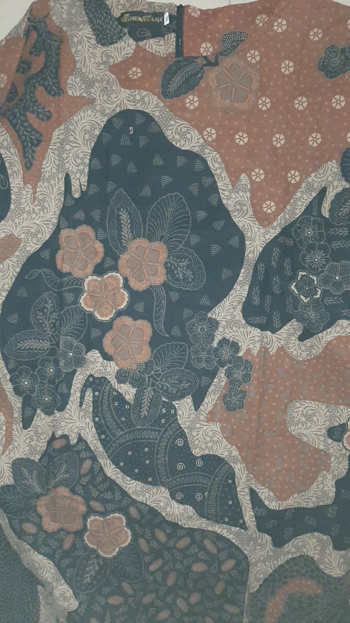 Benang Raja Tunik Batik Wanita Lengan Panjang Ukuran Jumbo 2xl 3xl 4xl 5xl