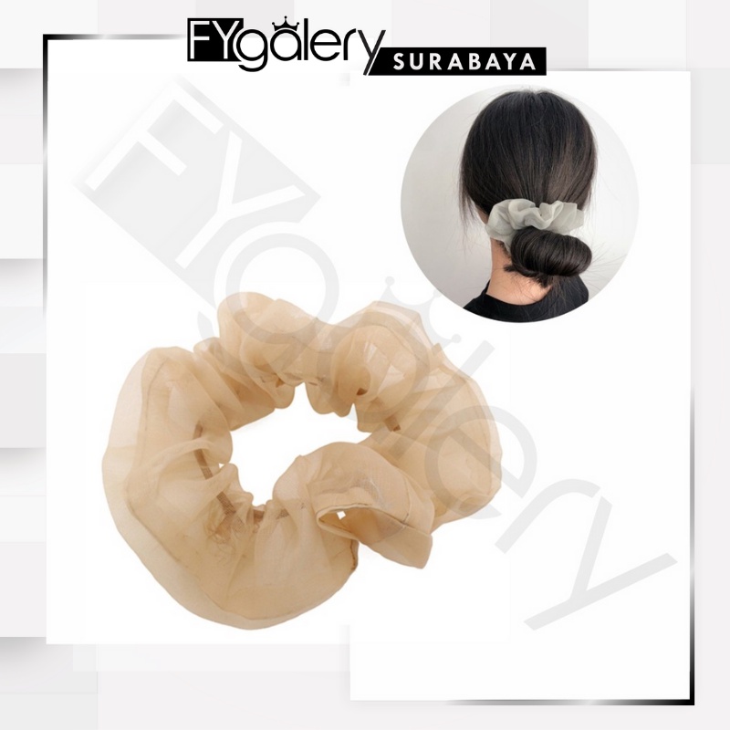 FYGALERYSURABAYA ACC157 Ikat Rambut Wanita Karet Rambut Scrunchie Cepol Anak Polos