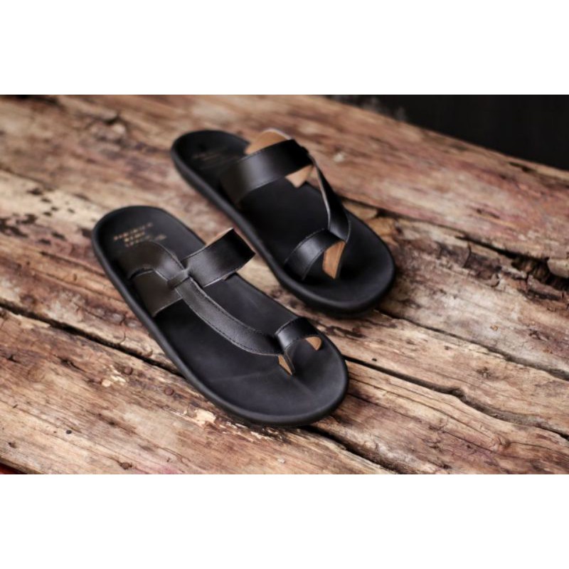 SANDAL KULIT ASLI - CEVANY IMPLUSE | Sandal Kulit Pria Original  leather