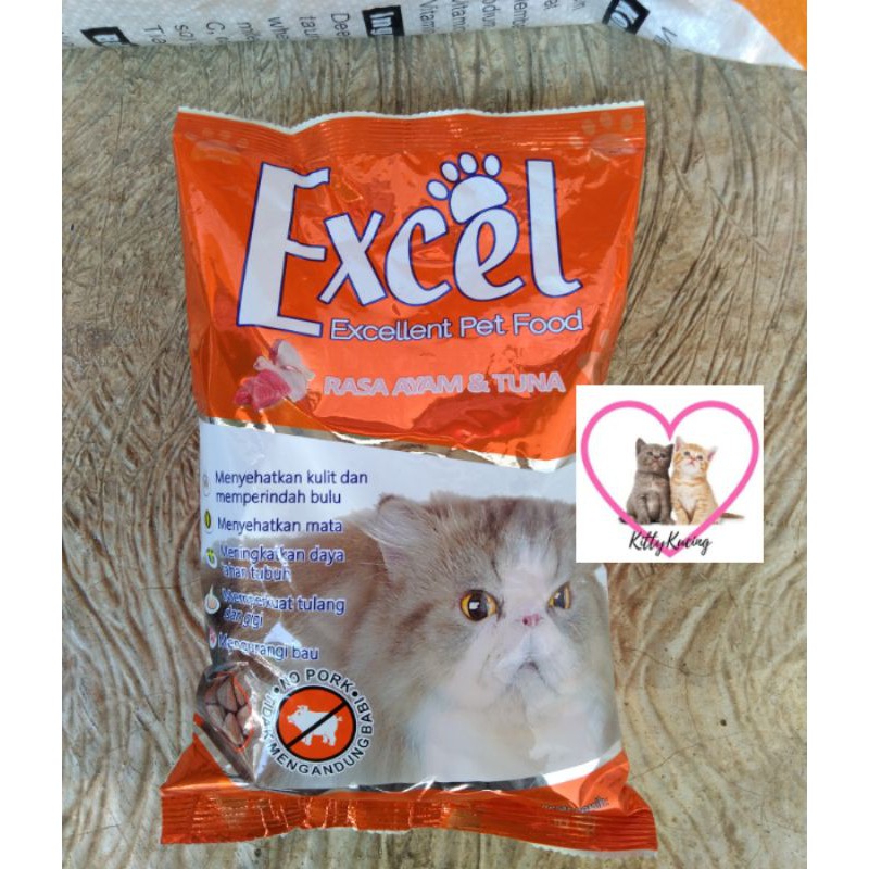 Makanan Kucing EXCEL TUNA 10KG @500Gram Freshpack