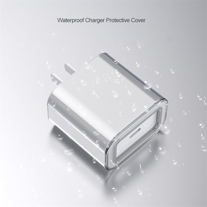 Cover Pelindung Kepala Kabel Data Charger 18W 20W Bahan Silikon Transparan Anti Jatuh 18W / 20W