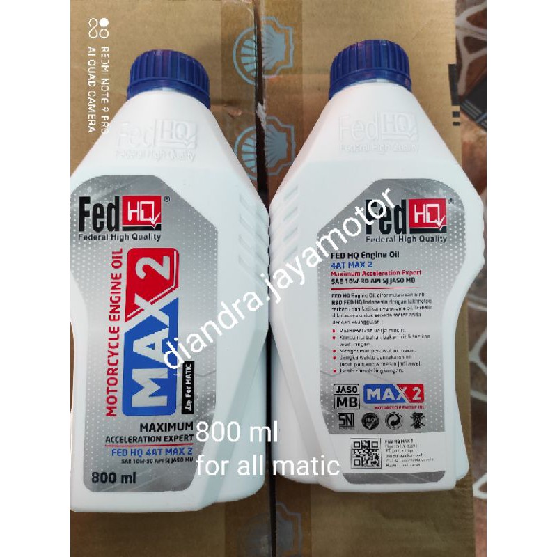 promo!! oli matic max2 800 ml for all matic