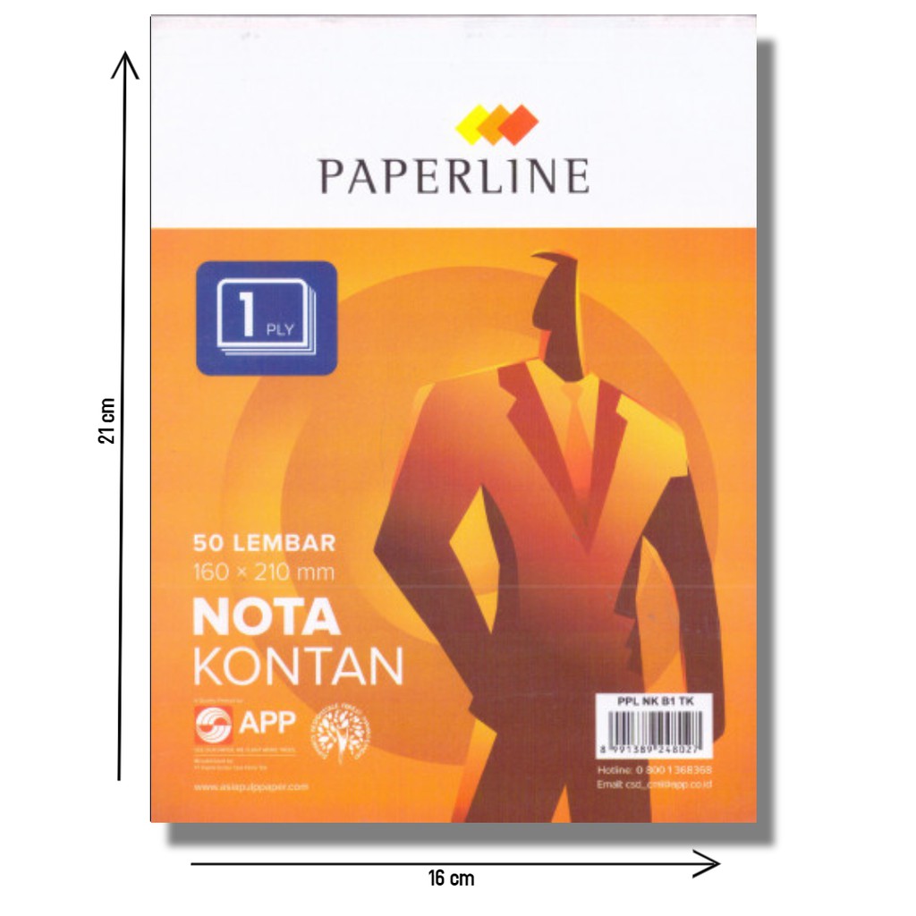 

Paperline PPL NK B1 Nota Kontan Besar 1 Ply - 3 Pcs