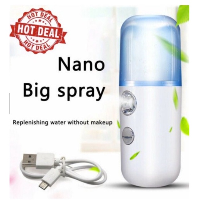 Nano Spray Moisturizing dan Desinfektan Mini Nano Mist Sprayer [USB Charge]