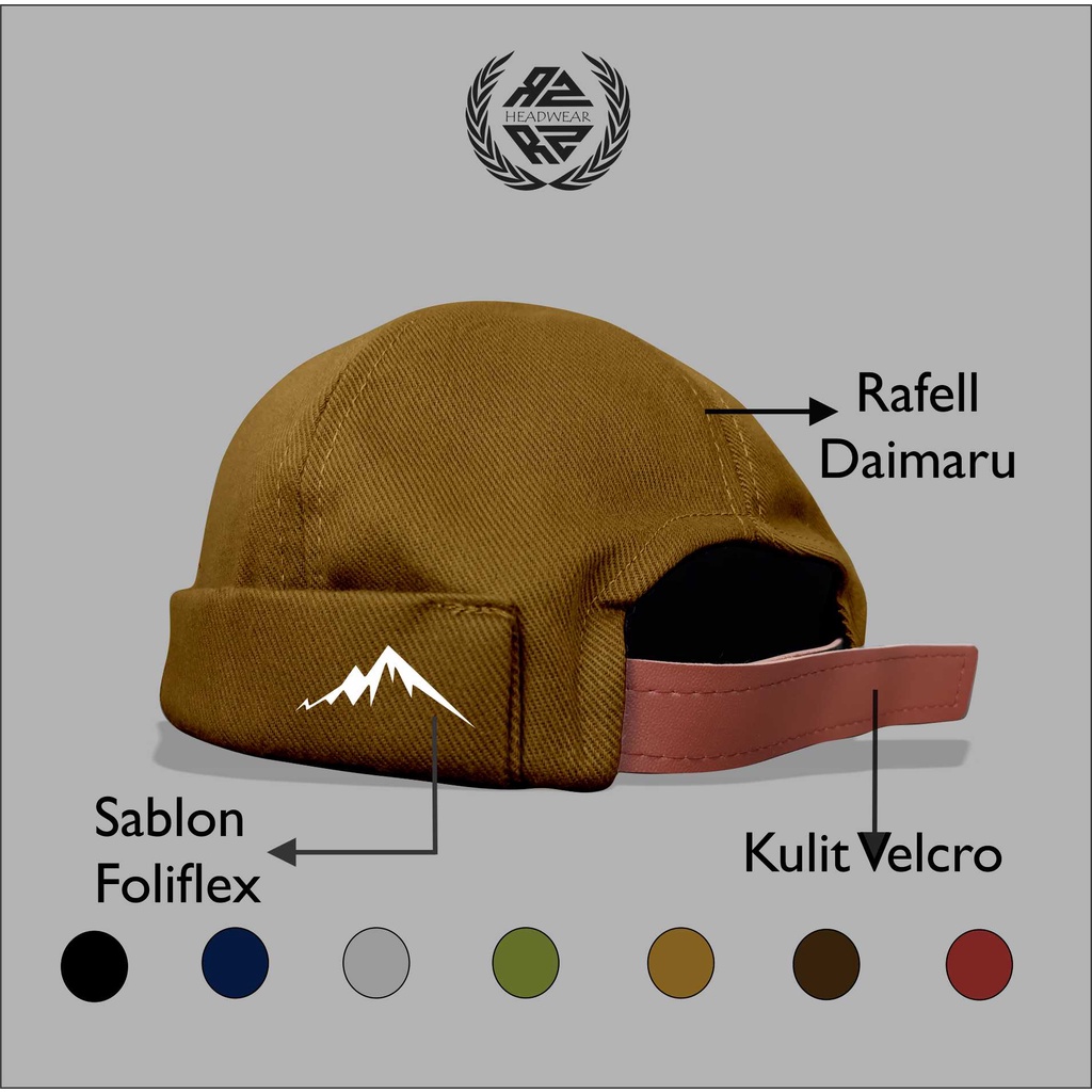 Topi Pria Dewasa Peci Uas (Mikihat) Logo Mountain Kwalitas Import