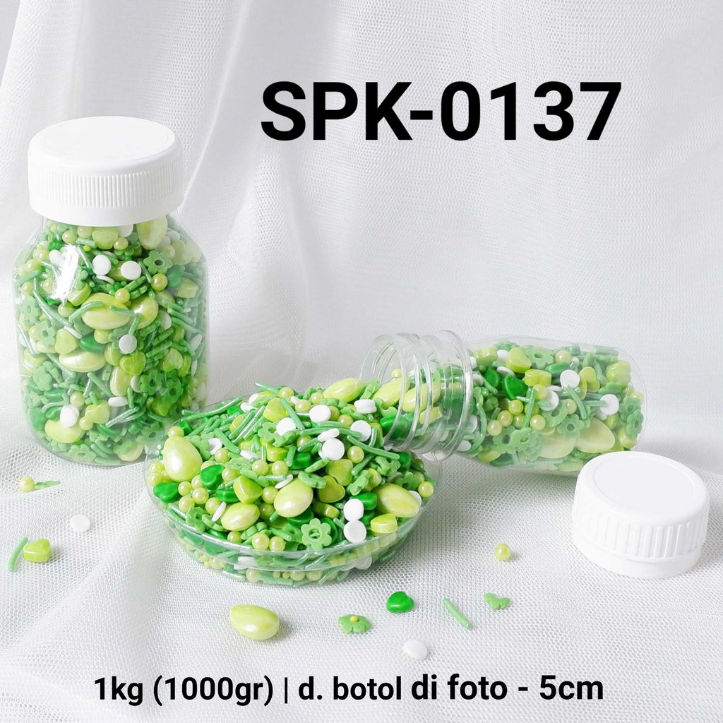 

SPK-0137 Sprinkles sprinkle sprinkel 1kg 1 kg kilo hati bunga hijau yamama baking grosir murah sprinkles cake dekorasi mutiara trimit decoration story sprinklestory sprinklesstory sprinkle story yamama baking