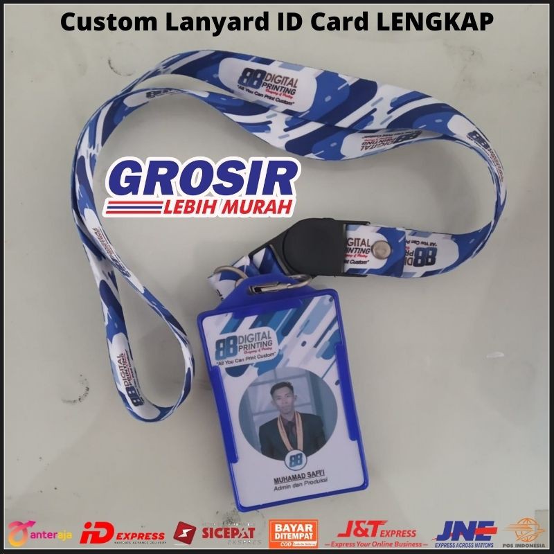 

Promo Cetak Lanyard Custom ID Card LENGKAP / Custom Lanyard ID Card + Frame