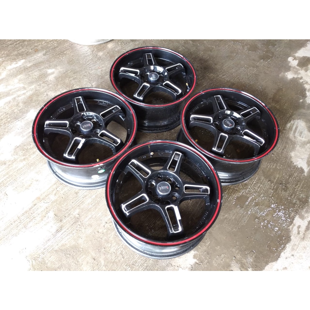 pelek velg mobil racing hsr second rupat ring 16 lubang 4/100/114