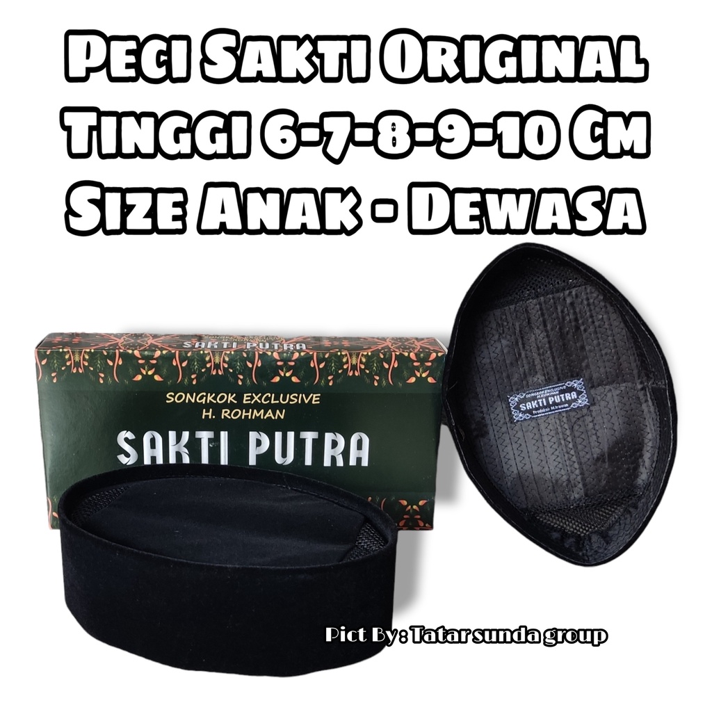 COD Peci Kupiah Songkok Nasional Hitam Polos AC