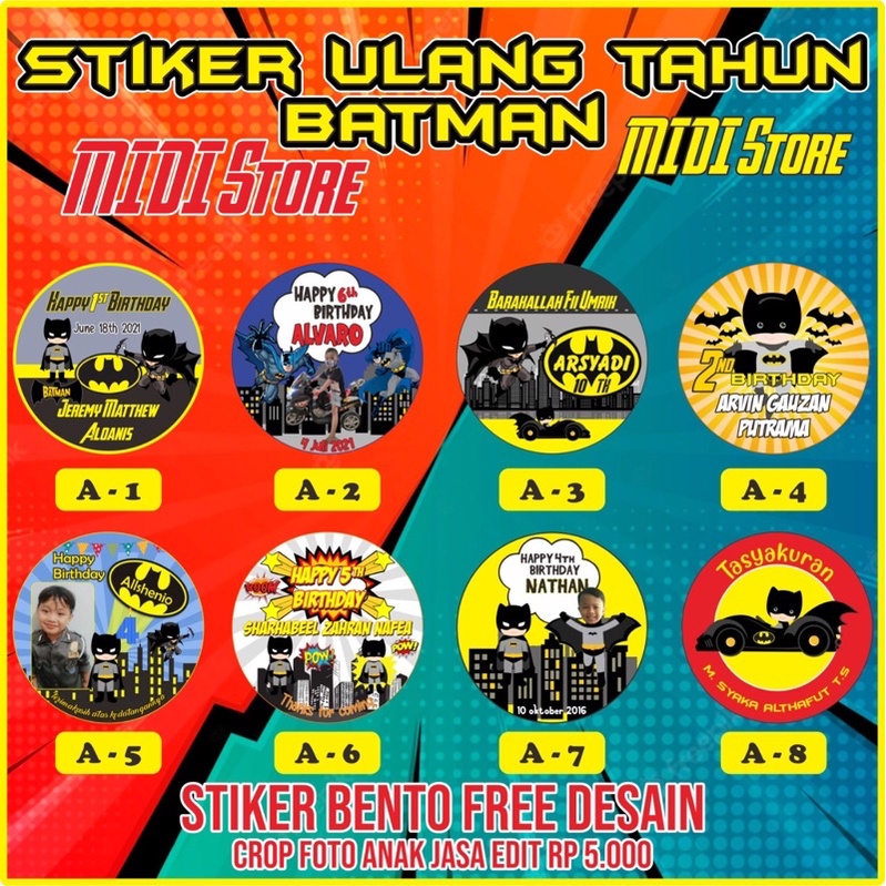 

STIKER BENTO/ STIKER ULANG TAHUN FREE DESAIN