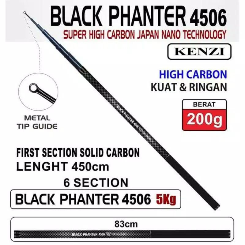 JORAN POLE TEGEK KENZI BLACK PANTHER 4506 [PACKING PVC]
