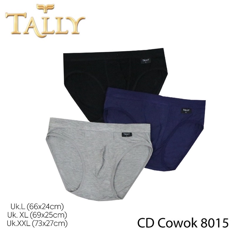 TALLY CD CELANA DALAM COWOK PRIA DEWASA ANAK REMAJA 8015 I SIZE L - XXXL I BAHAN KATUN LEMBUT | HARGA SATUAN PER PCS