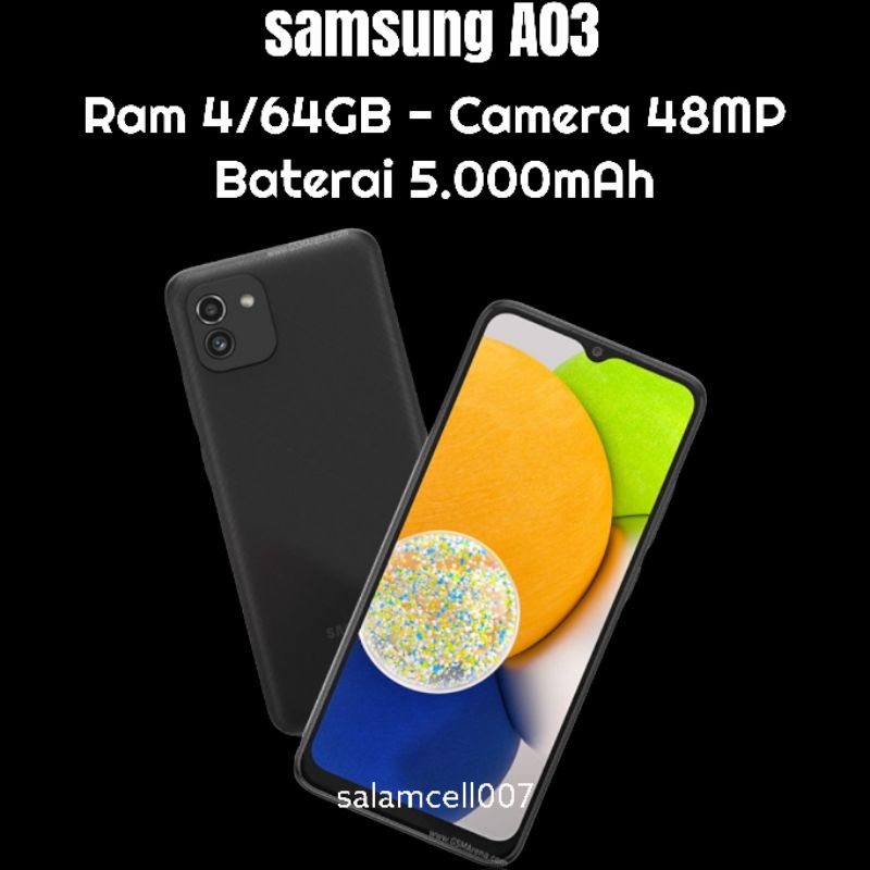 Samsung A03 Ram 4/64 5000mAh Camera 48MP Garansi Resmi-3