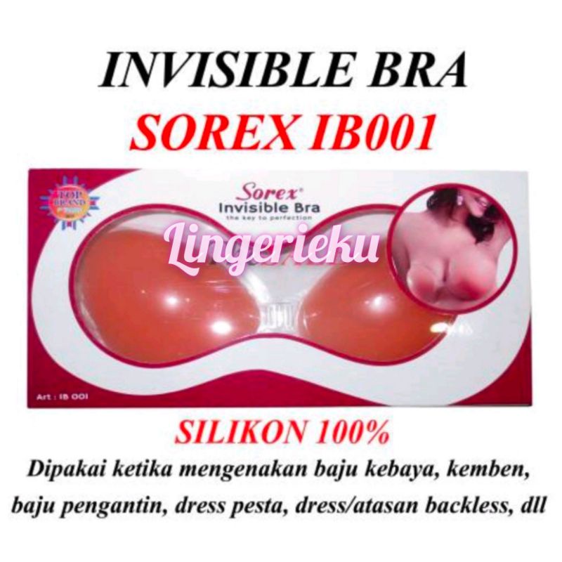 Sorex IB 001 Invisible Bra Tanpa Tali BH Tempel Silicon Dijamin Murah