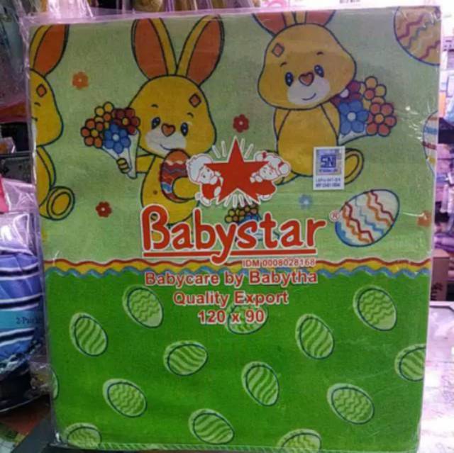 6pcs_ bedong babystar JUMBO 120 × 90 cm / kain pernel bayi / bedongan bayi / alas ompol bayi