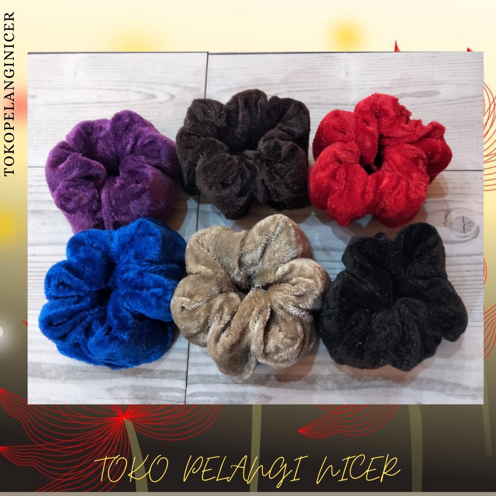 Ikat rambut donat kunciran scrunchie hairdo fashion aksesories rambut Tokopelanginicer- Ikat Rambut Korea Kuncir Rambut