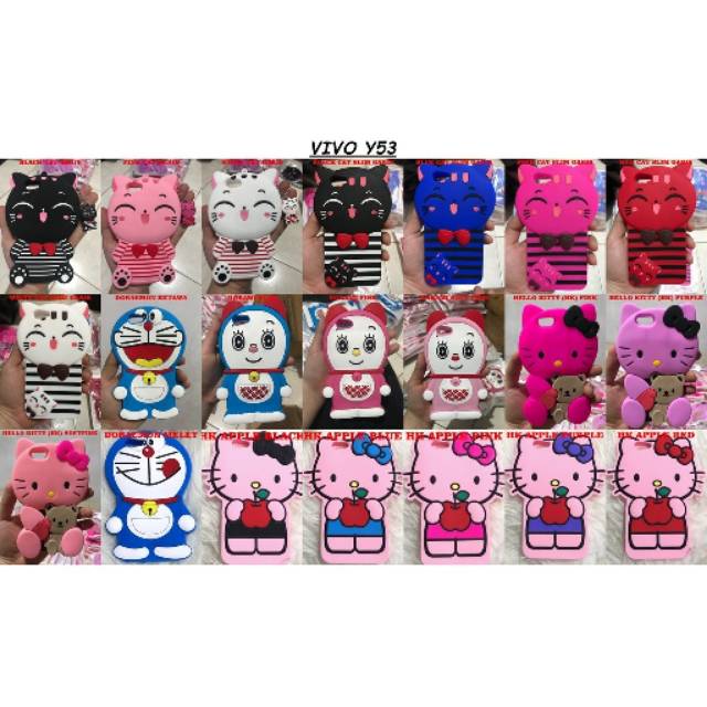 Vivo Y53 (1606) - Case Boneka Silicon 3D 4D Softcase Karakter Animasi Cartoon Karakter