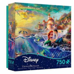 Jigsaw Puzzles 750 Pieces Disney Little Mermaid Thomas Kinkade Ceaco Shopee Indonesia