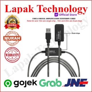 Kabel USB Eagleyes Extension Cable 2.0 Dual Chip 20 Meter For WEBCAM