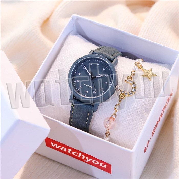 Jam Tangan Wanita Ins Korea Retro Simple Fashion Watches