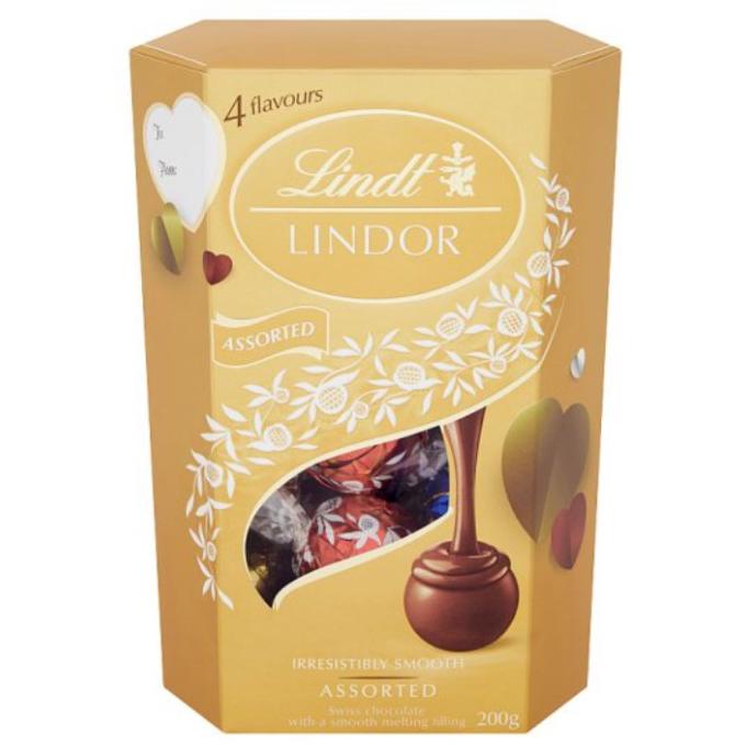

Lindt Lindor Assorted Swiss Chocolates Smooth Melting Filling 200g