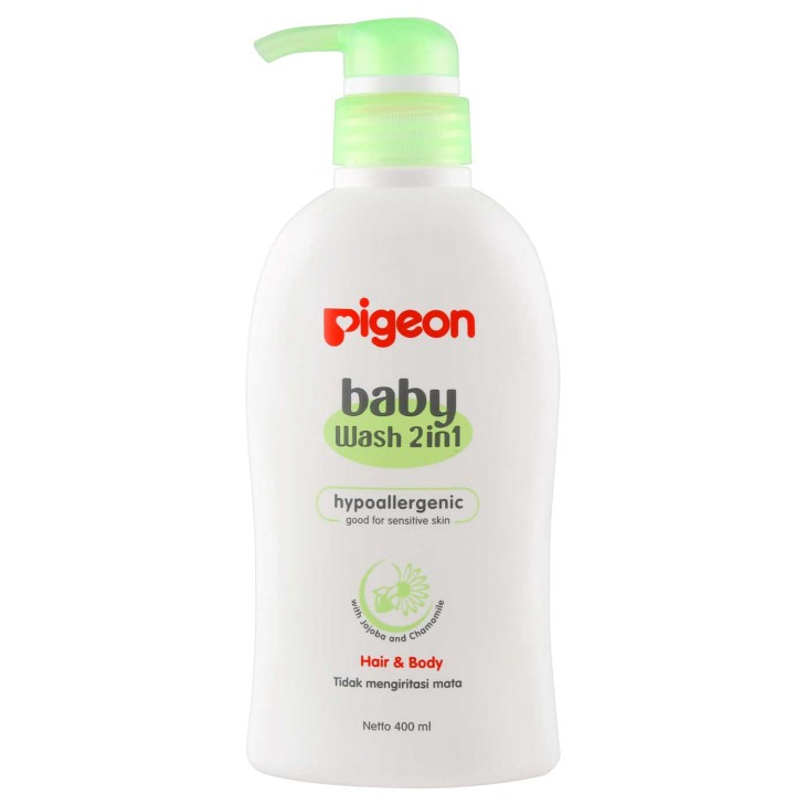 BABY WASH CHAMOMILE 400ML PUMP PIGEON PR060420