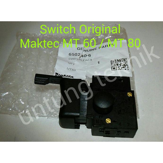 SWITCH / SAKLAR MESIN BOR MAKTEC MT 60 / MT 80 ORIGINAL PROMO