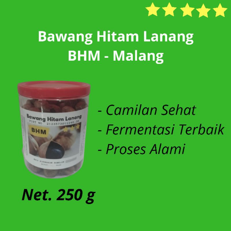 

Bawang Putih Hitam Lanang Tunggal Black Garlic BHM 250 Gram Terbaik