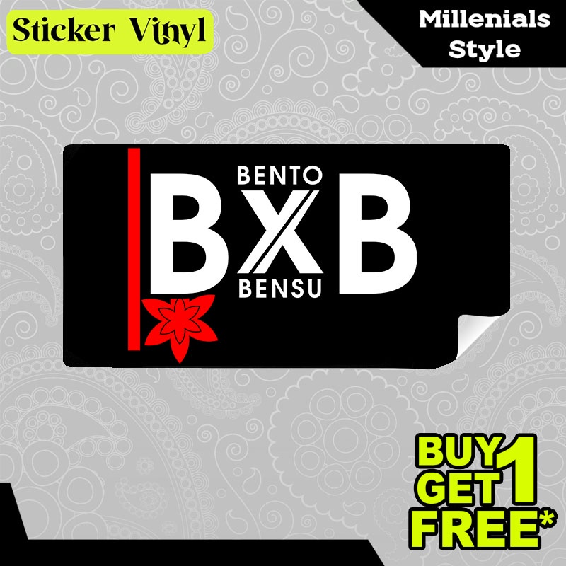 Stiker Sticker BXB 2 Bento X Bensu Betrand Peto Putra Onsu Artis Terkenal Indonesia Aesthetic Bahan Vinyl Satuan Anti Air