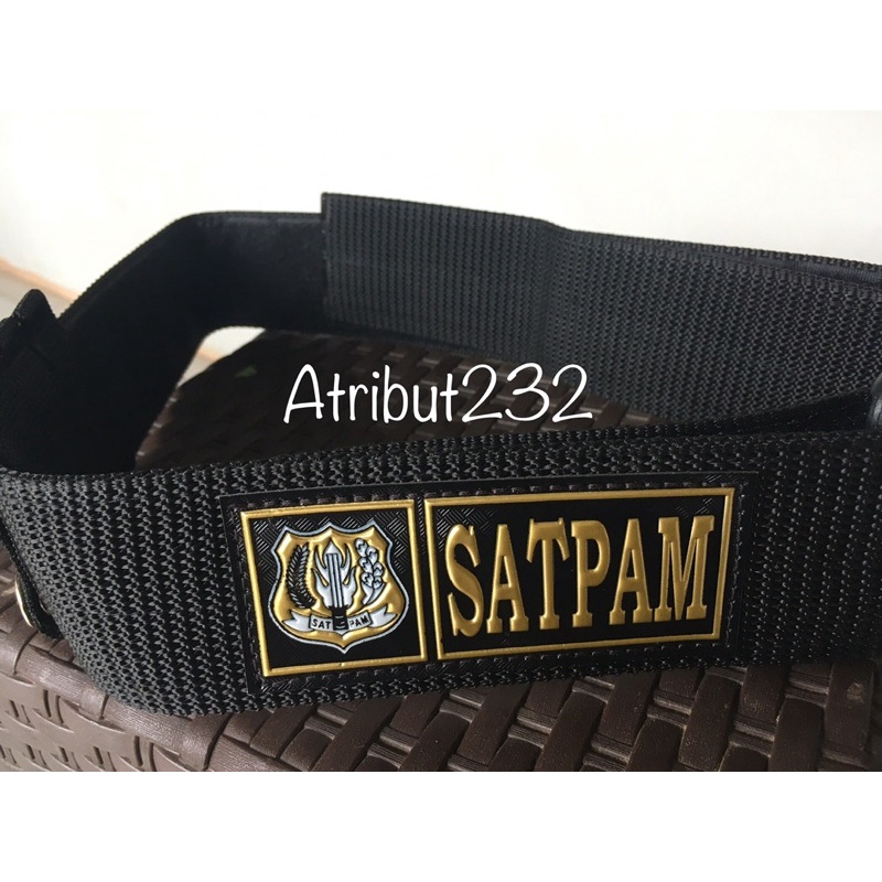 Sabuk Kopel Klik PDL Tactical Satpam Security Hitam