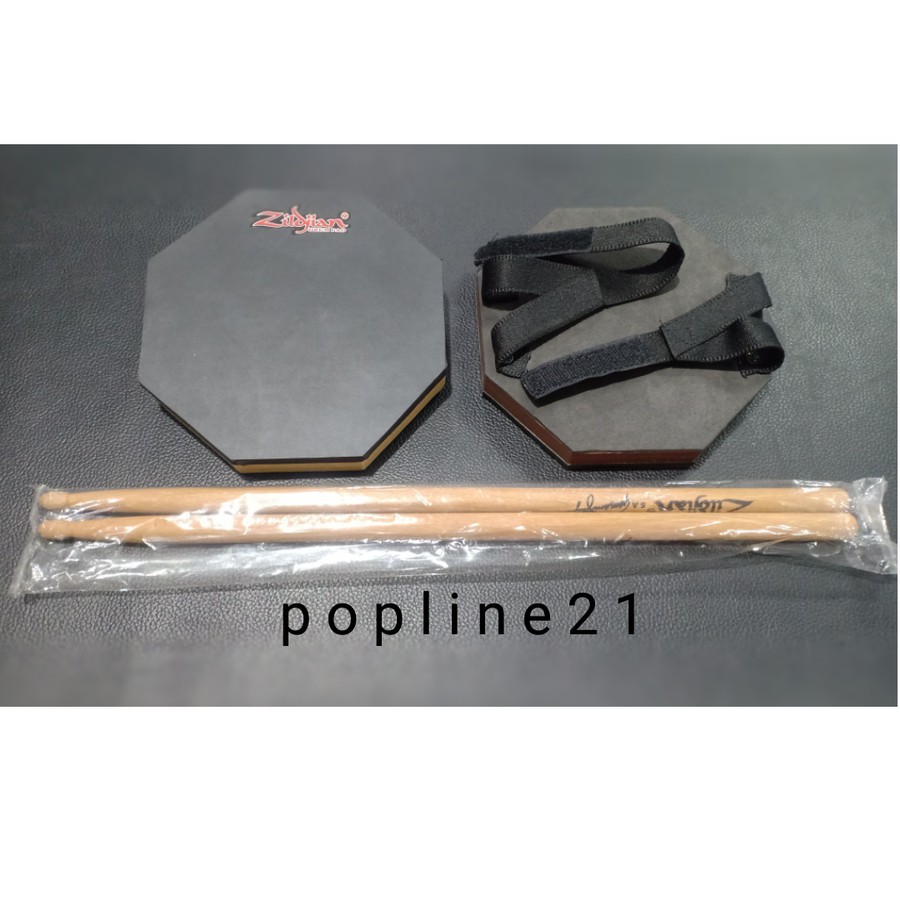 Drum Pad Karet 6 inch + Tali Paha