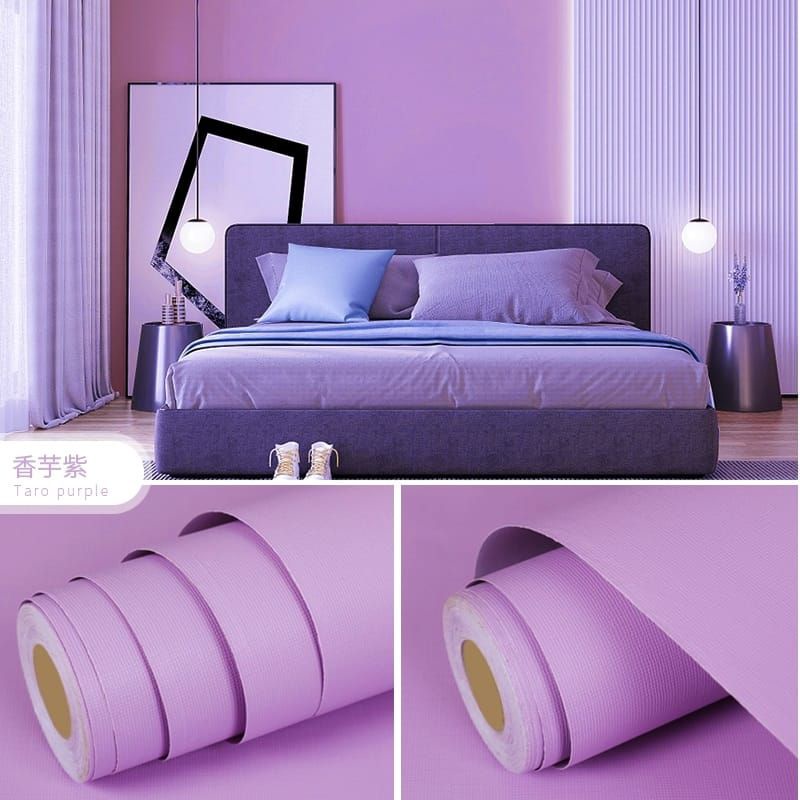 Wallpaper Dinding Polos 45cm x 10m
